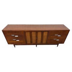 Mid-Century Modern American of Martinsville Accord Walnut Triple Dresser