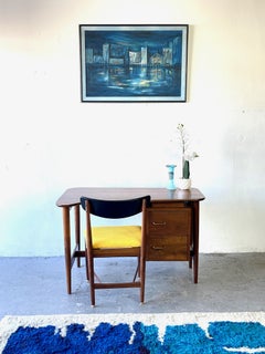 Mid-Century Modern American of Martinsville Dania Desk & Chair by Merton Gershun