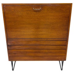 Mid-Century Modern American of Martinsville Dania Walnut Storage Cabinet