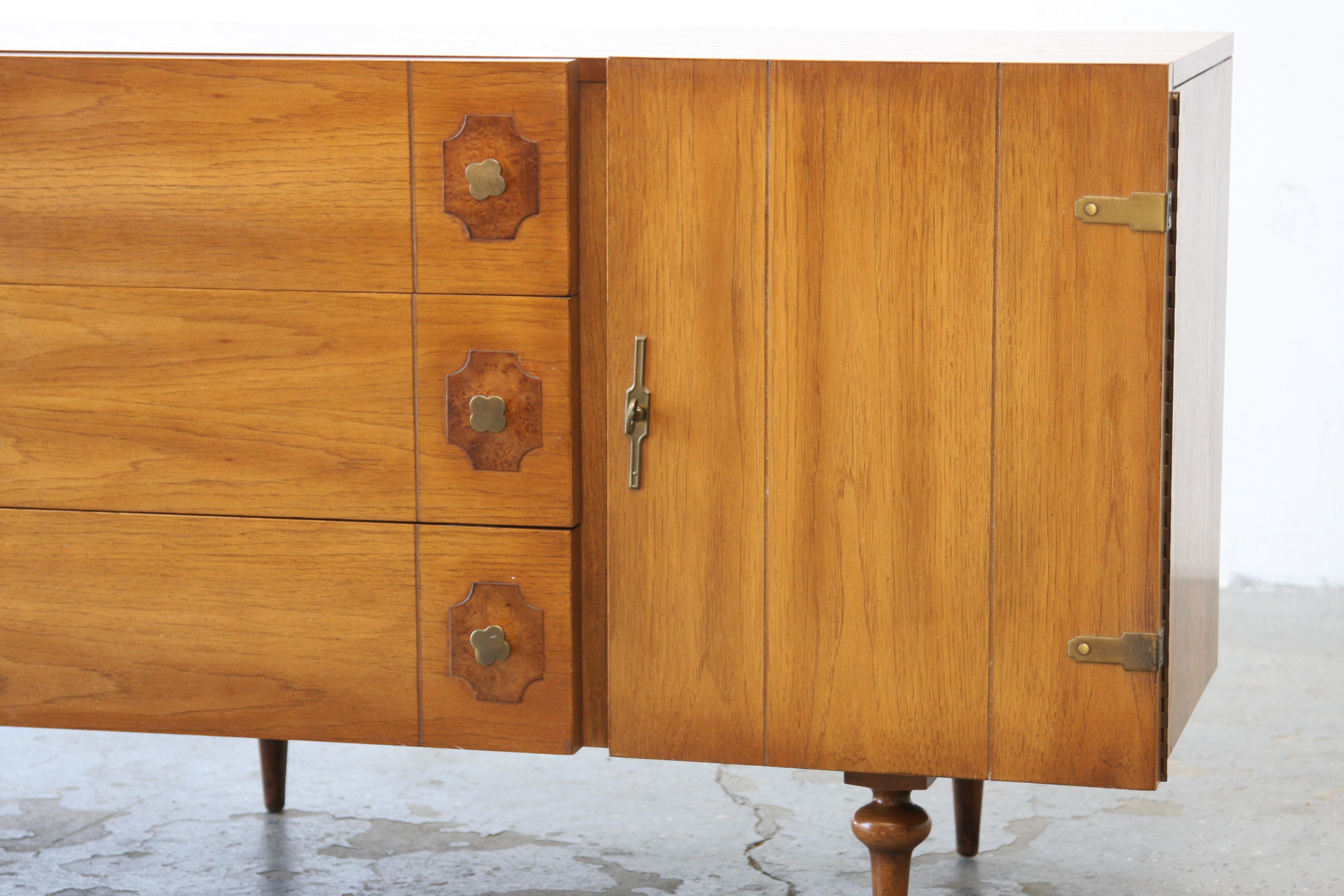 Américain Commode American of Martinsville Mid Century Modern Coffre de Gentleman MCM