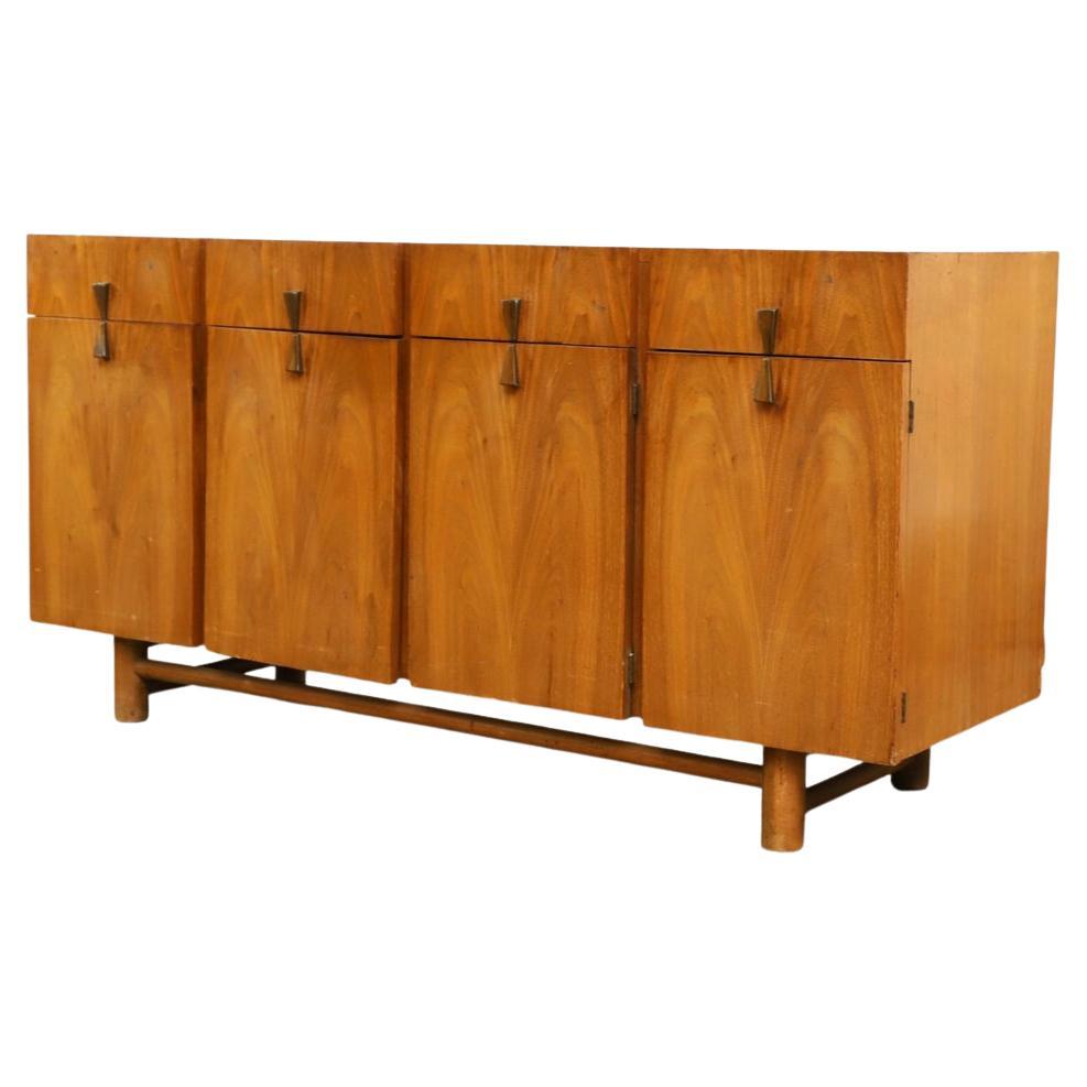 Hardwood Mid-Century Modern American of Martinsville Maple Credenza Dresser Cabinet