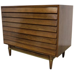 Mid-Century Modern American of Martinsville Merton Gershun Louvre Bachelor Chest