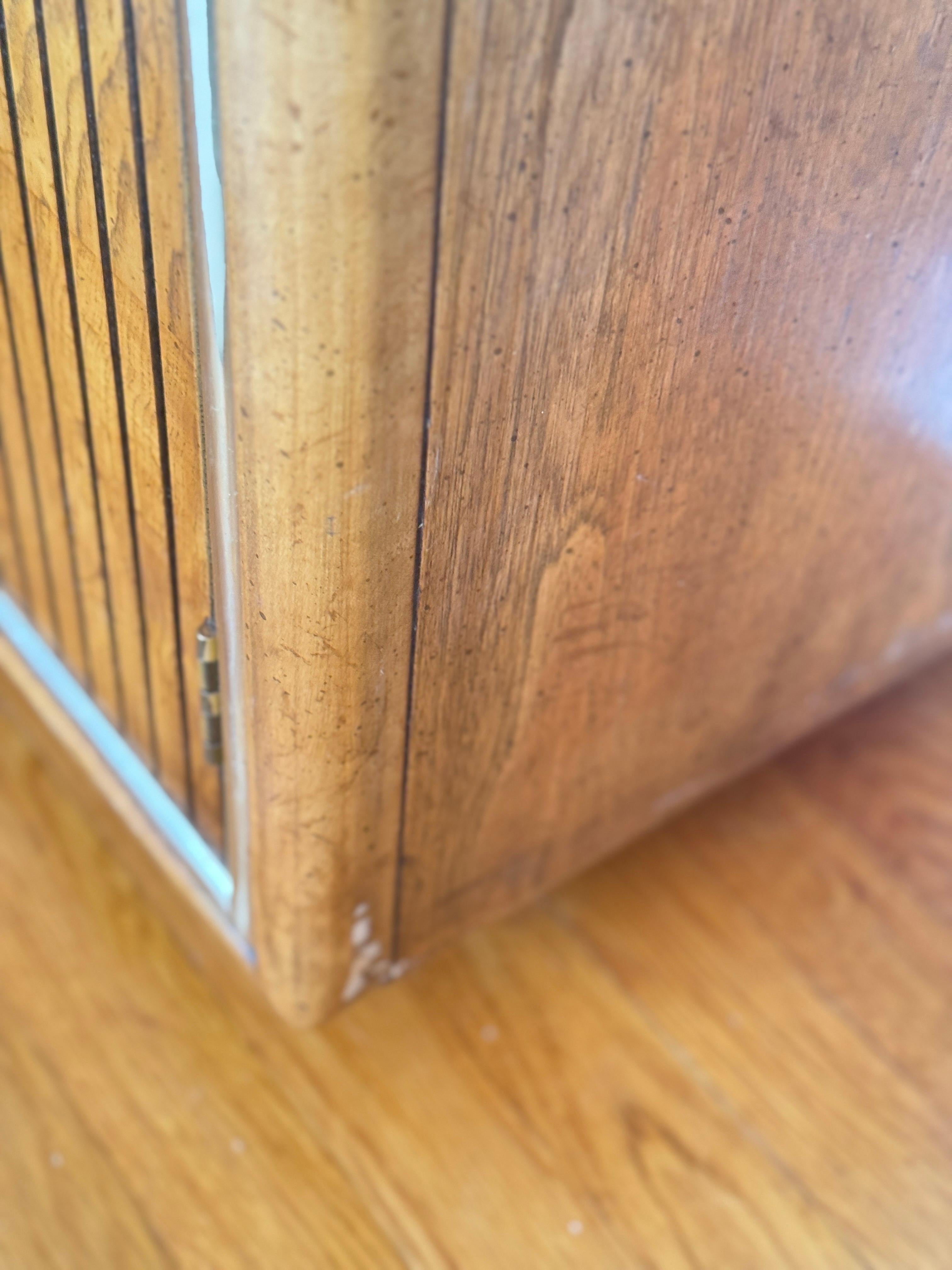 Late 20th Century Mid-Century Modern American of Martinsville Server with Mirrored Top