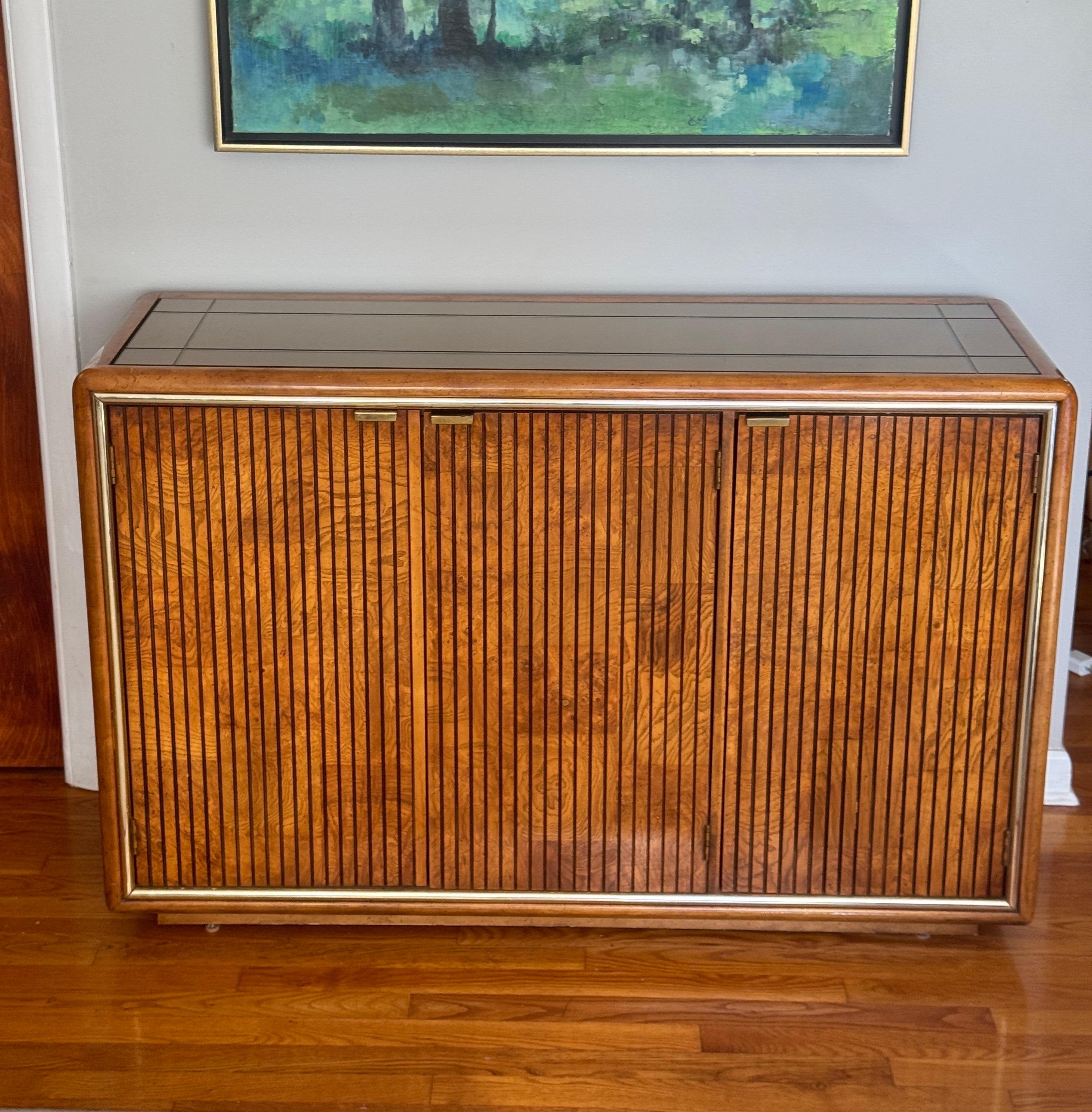 Mid-Century Modern American of Martinsville Server with Mirrored Top 4