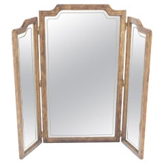 Mid Century Modern American of Martinsville Triptych Dresser Wall Mirror MINT