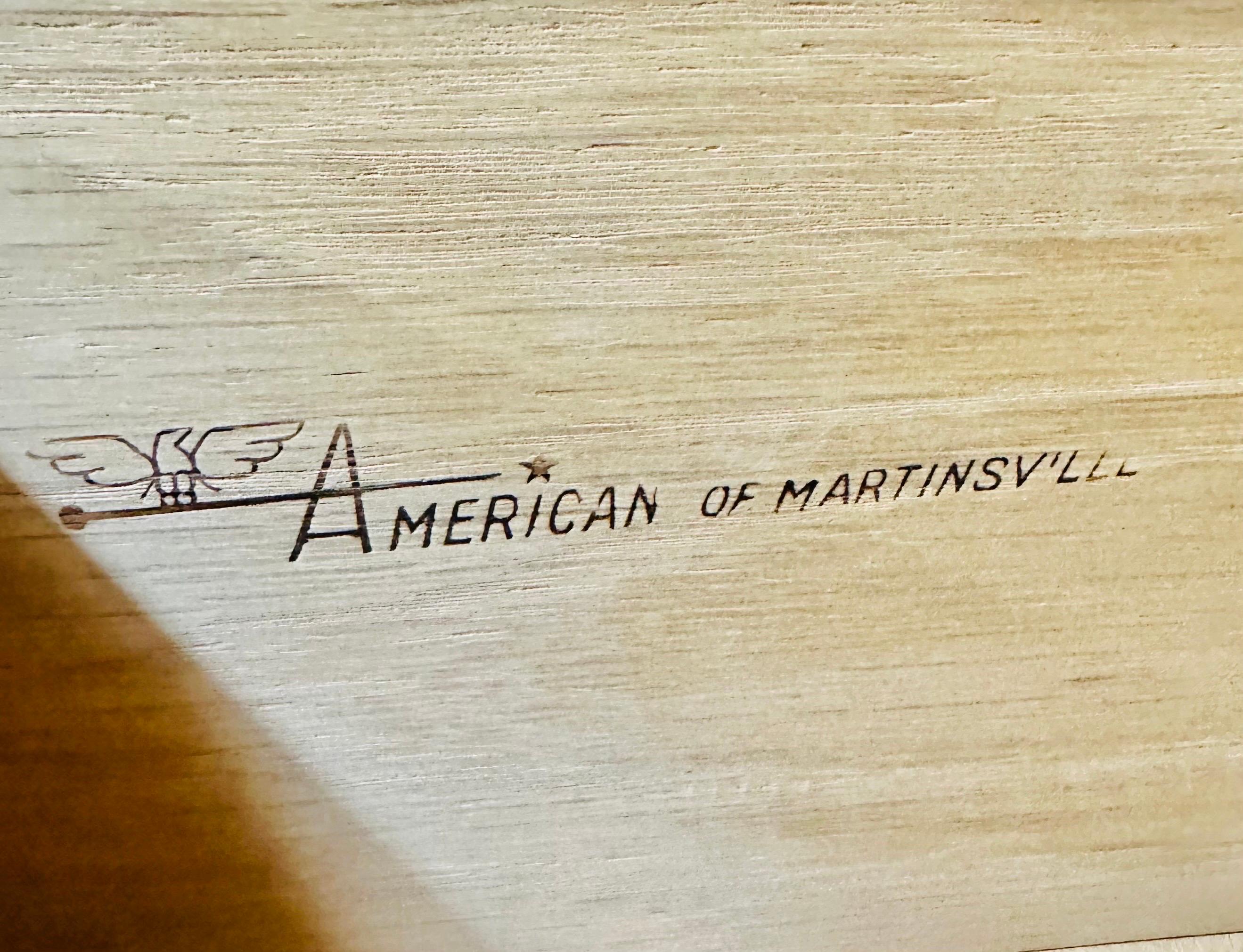 Mid-Century Modern American of Martinsville Walnut Armoires - Set of 2 5