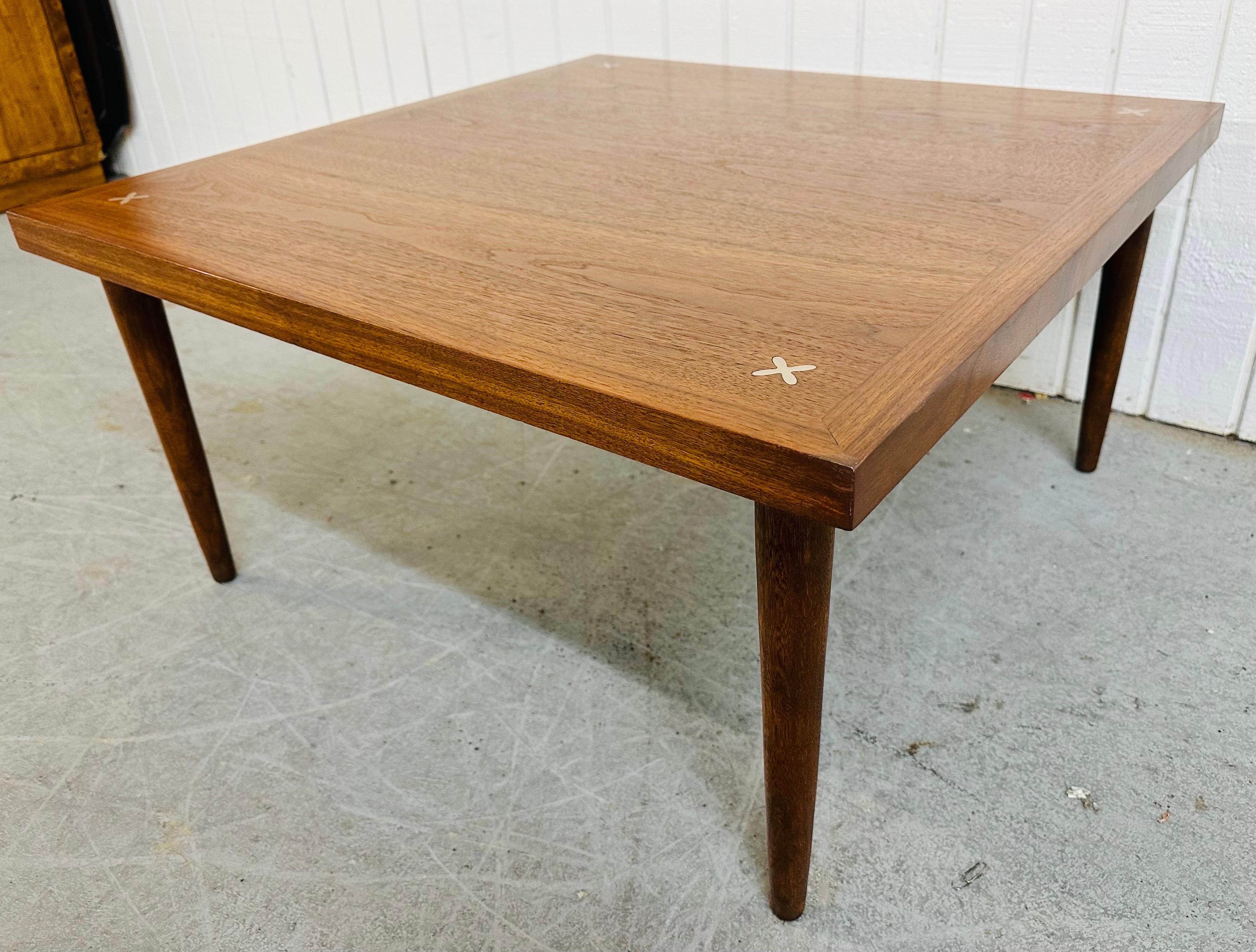 Wood Mid-Century Modern American of Martinsville Walnut Coffee Table