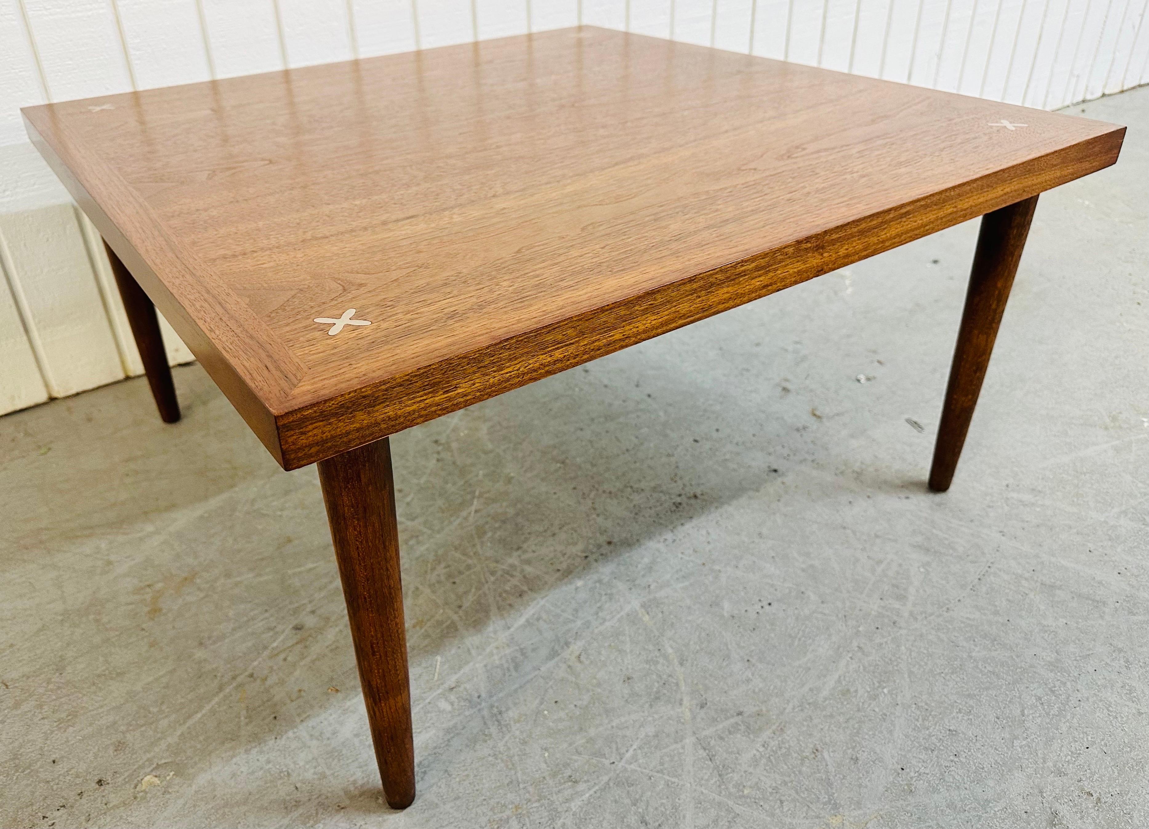 Mid-Century Modern American of Martinsville Walnut Coffee Table 1