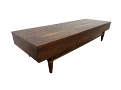 Mid-Century Modern American of Martinsville Walnut Coffee Table - Refinished!