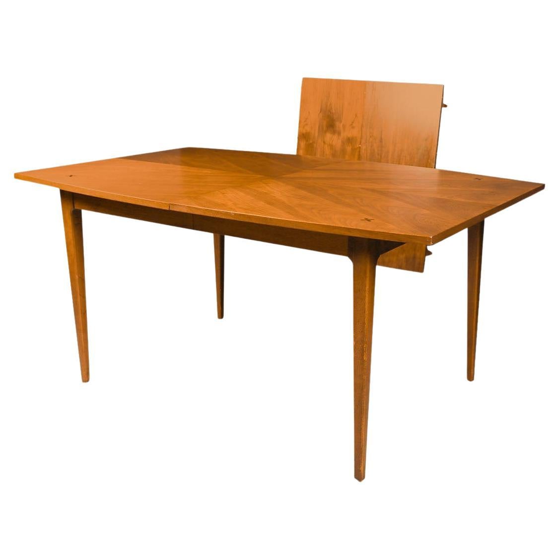 Mid-Century Modern American of Martinsville Walnut Dining Table