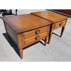 Mid-Century Modern American of Martinsville Walnut End Tables, a Pair
