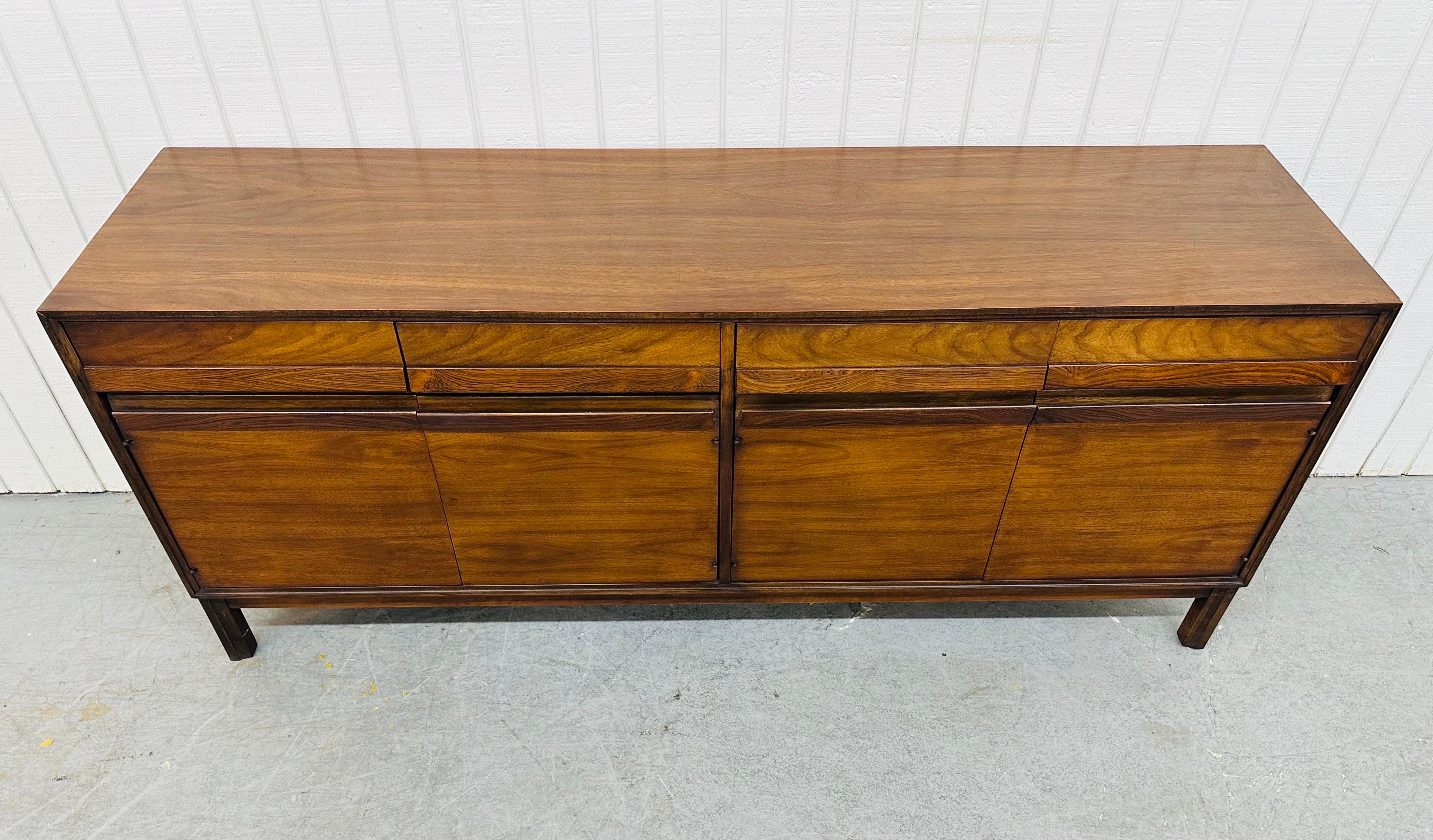 Mid-Century Modern American of Martinsville Walnut Sideboard 1