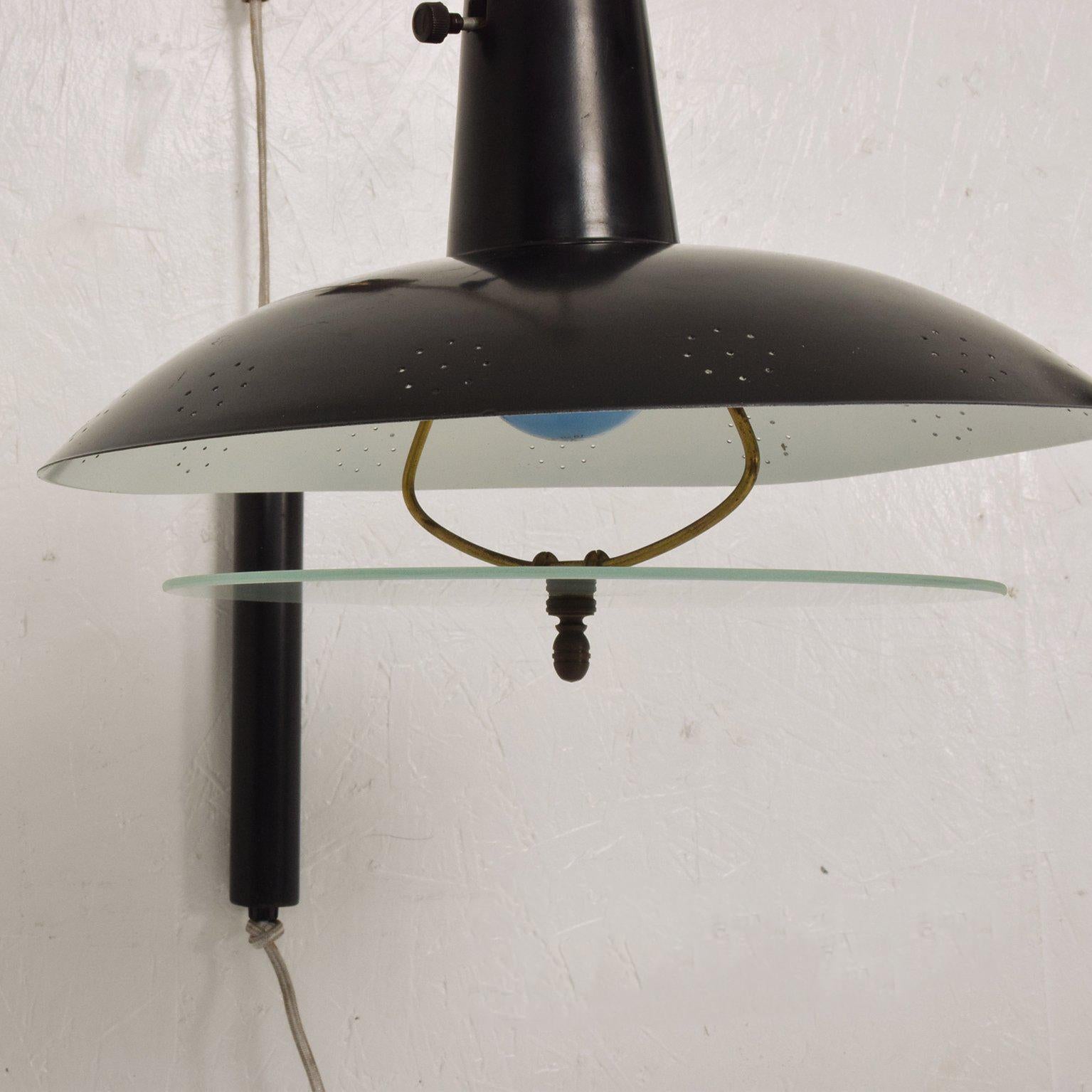 Cold-Painted Mid-Century Modern American Wall Sconce