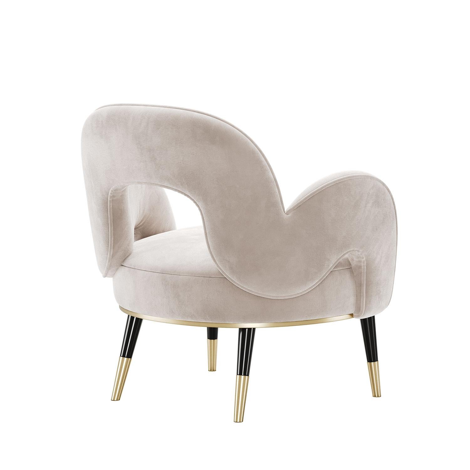 Portugais Mid-Century Modern Amuse Armchair by Mavo Atelier Handmade in Portugal en vente