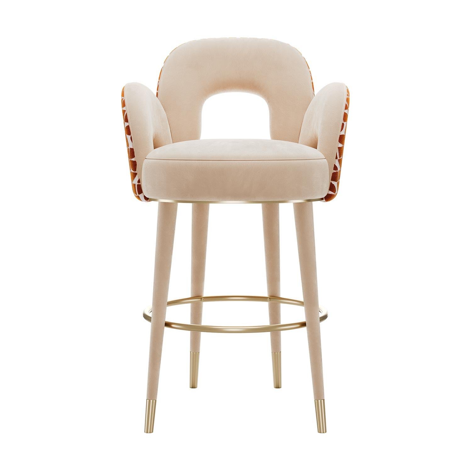 With its gracefully curved silhouette and thoughtful design, the Amuse Bar Stool is rooted in the spirit of mid-century elegance. Its sculptural backrest and armrests recall an era where design was not only functional, but emotive, playful, and