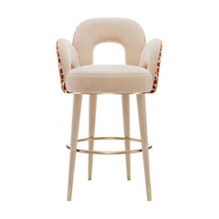 Mid-Century Modern Amuse Bar Stool by Mavo Atelier, Handmade in Portugal