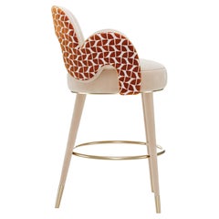 Mid-Century Modern Amuse Bar Stool by Mavo Atelier, Handmade in Portugal