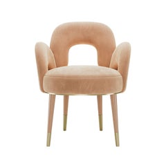 Silla de comedor Amuse, moderna de mediados de siglo, de Mavo Atelier A, hecha a mano en Portugal
