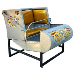 Vintage Mid-Century Modern Amusement Park Ride Lounge Chair for Kids Room or Man Cave