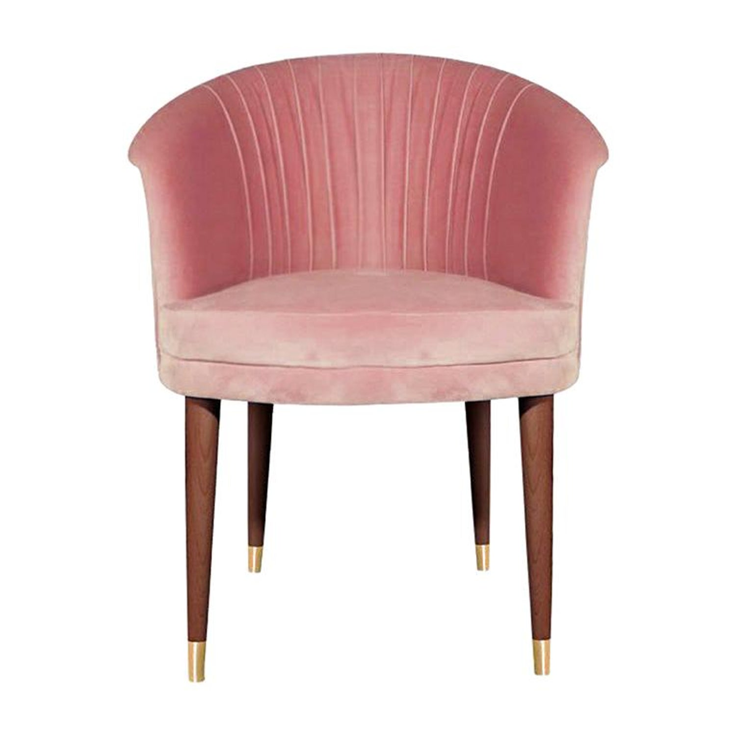 Mid Century Modern And Contemporary Miami Pink Velvet Upholstery