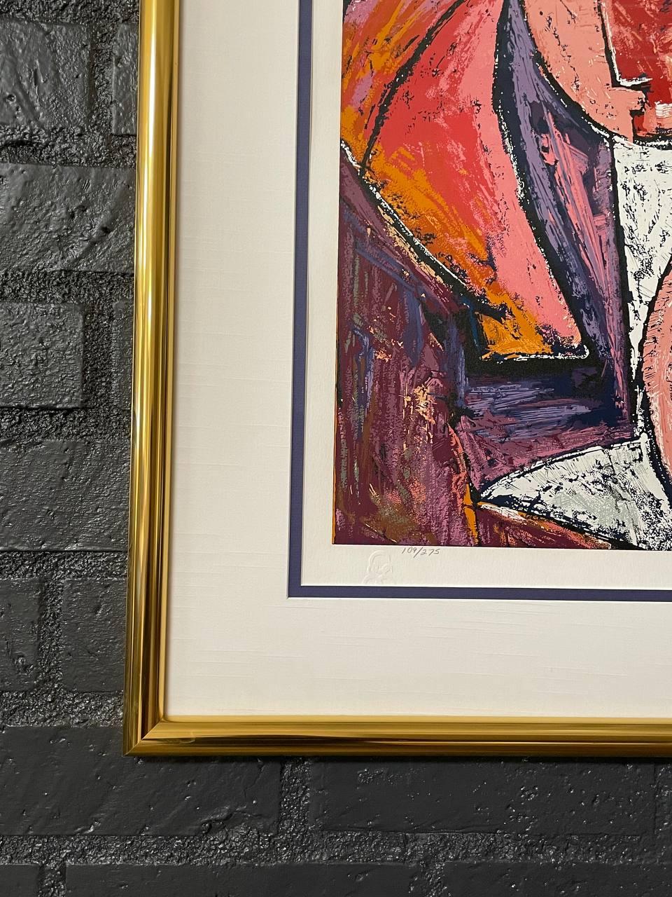 Mid-Century Modern “And Together We Rise” Abstract Serigraph Artwork im Zustand „Gut“ im Angebot in Los Angeles, CA