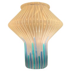 Mid-Century Modern 'Anemone' Table Lamp Attr to Venini in Murano Glass, Ca. 1970