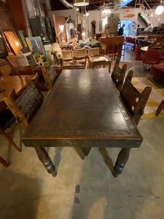 Mesa y sillas de comedor Angel Pazmino, modernas de mediados de siglo