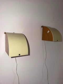 Mid-Century Modern Angelo Lelii Style Perspex Wall Sconces or Bedside Lamps 50's