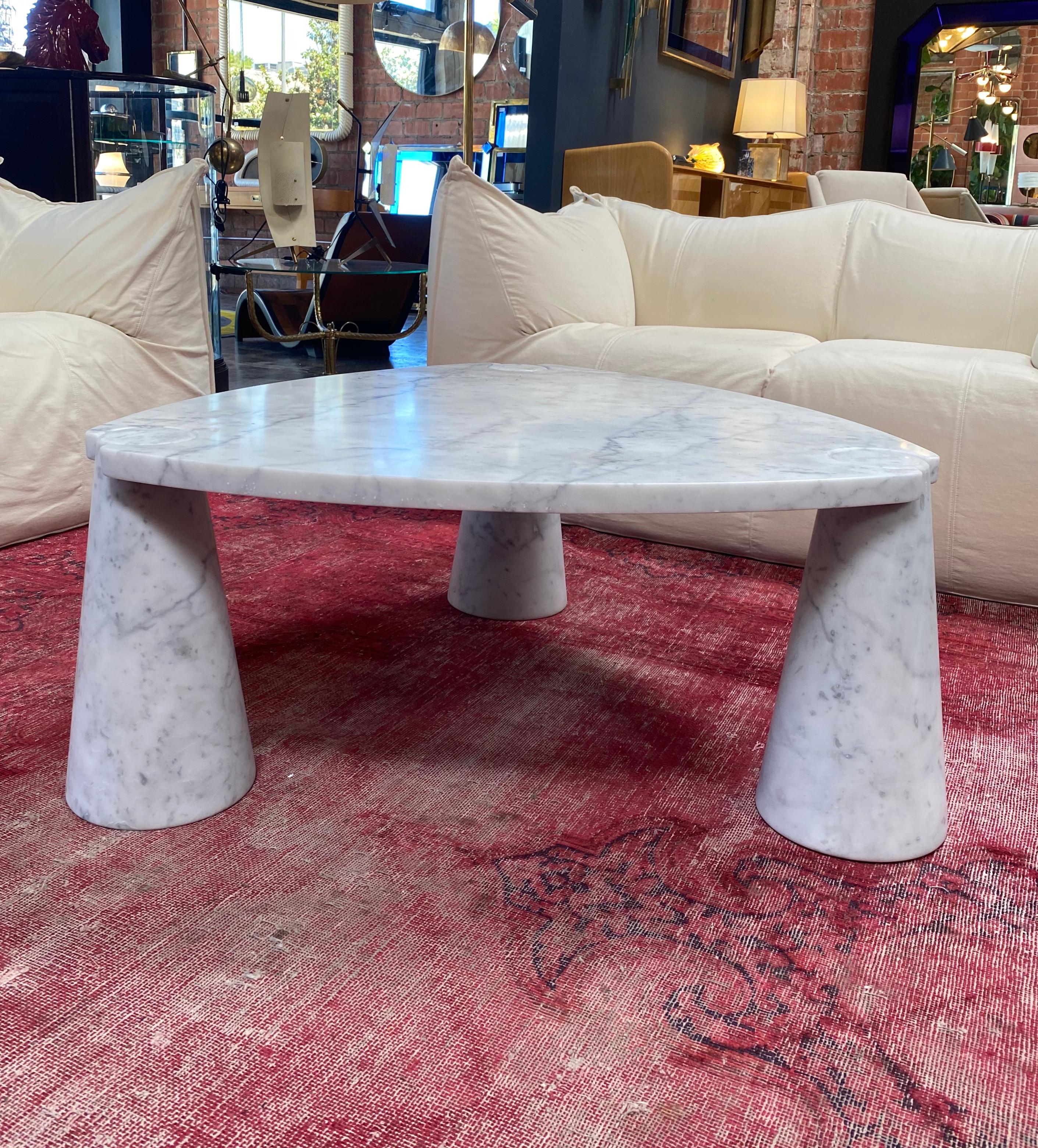 Mid-Century Modern Angelo Mangiarotti Eros Series Italian Coffee Table, 1971 In Excellent Condition In Los Angeles, CA