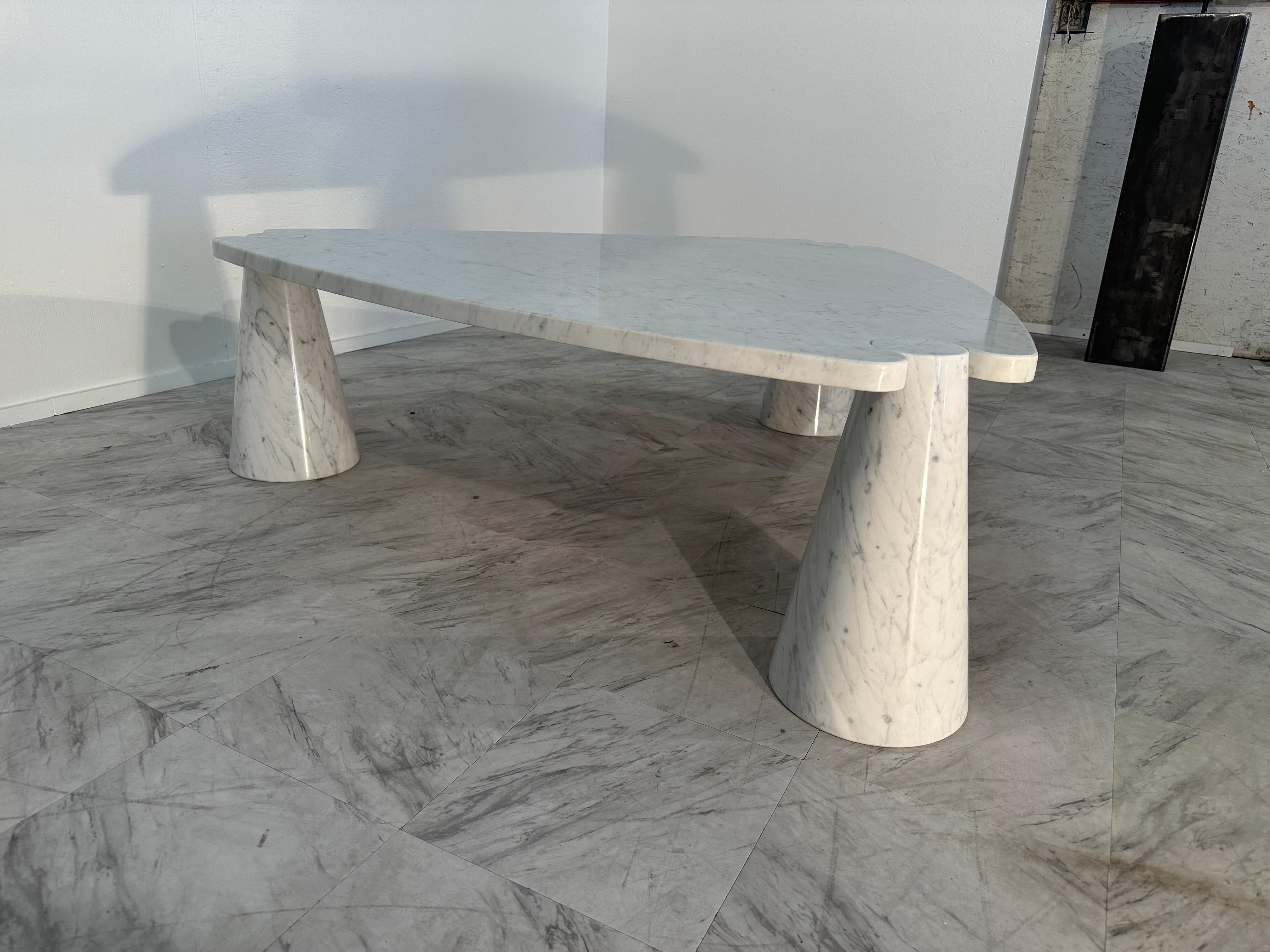 Mid-Century Modern Angelo Mangiarotti Eros Series Italian Coffee Table 1971 In Good Condition For Sale In Los Angeles, CA