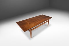 Mid-Century Modern Angular Coffee Table in Walnut, c. 1960's