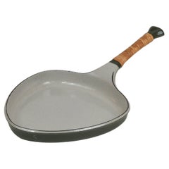 Mid-Century Modern "Anker-Line" Enameled Cast Iron Skillet by Jens Quistgaard
