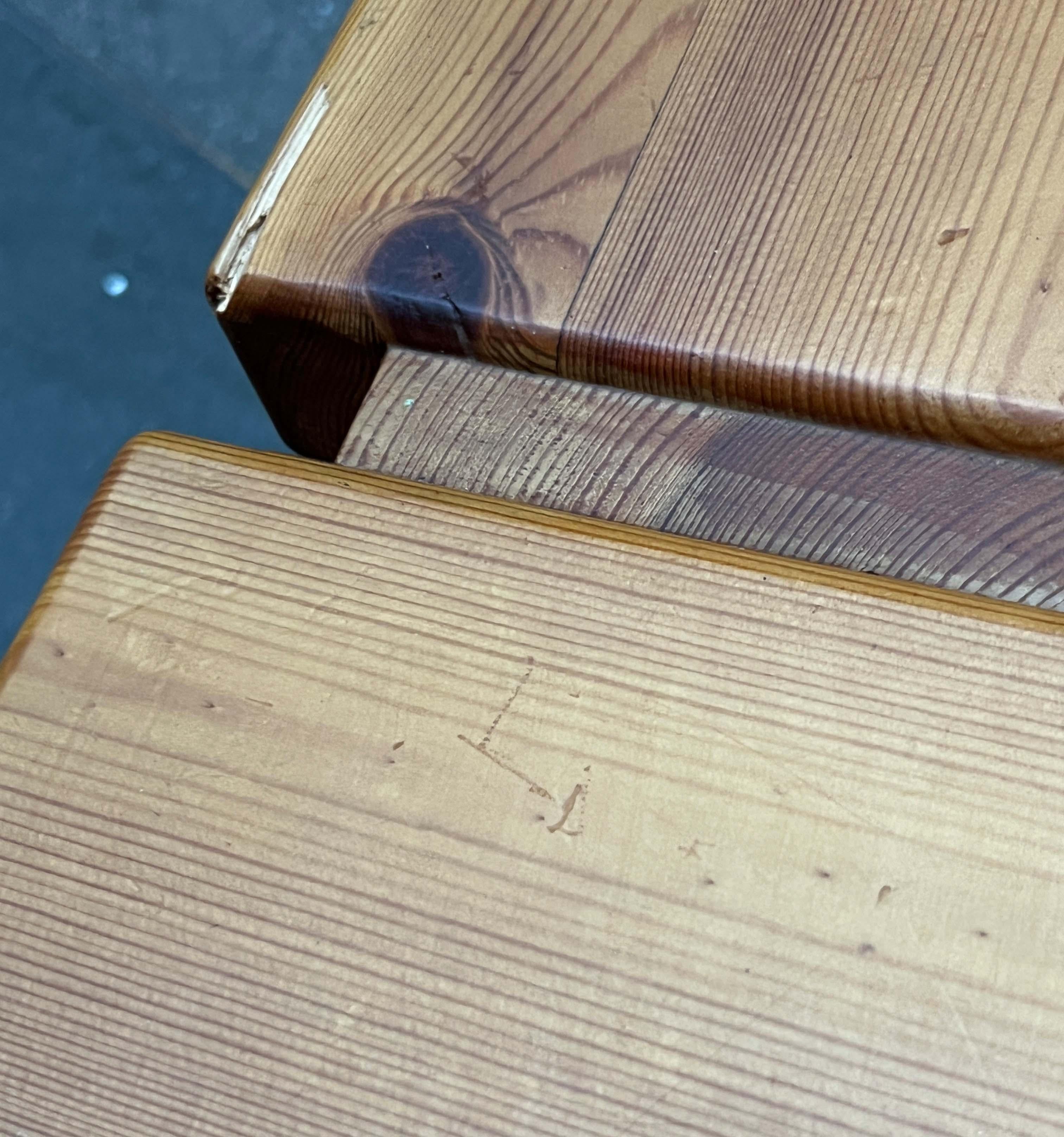 Mid-Century Modern Apila Pinewood Stool from Finland attributed to Rauni Peippo For Sale 15