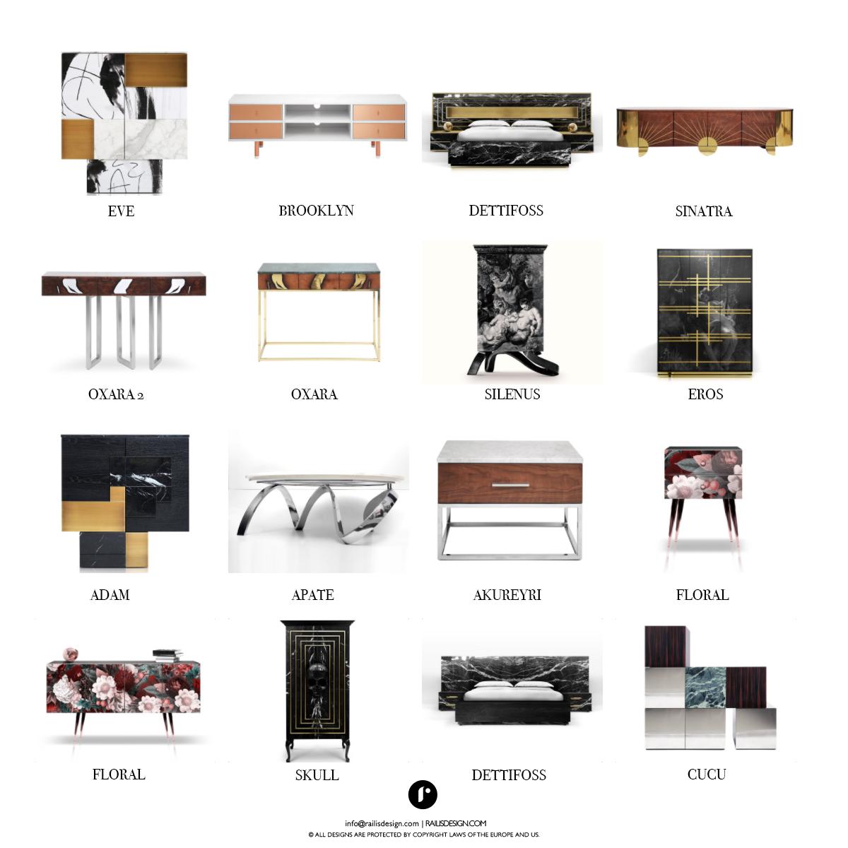 Console multimediale Apollo in noce, nero, rame o ottone, in stile Mid-Century Modern in vendita 4