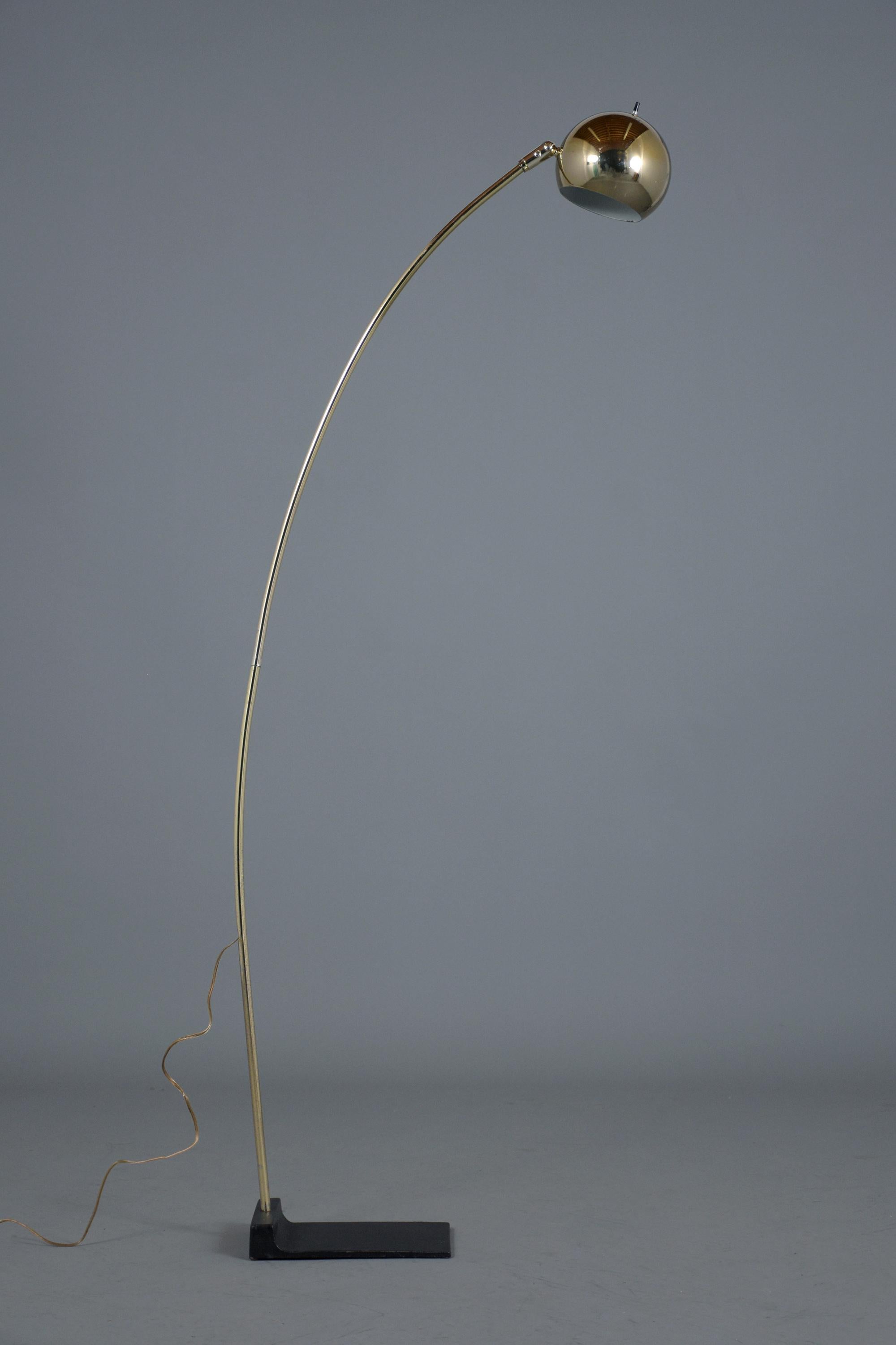 mid century arc lamp