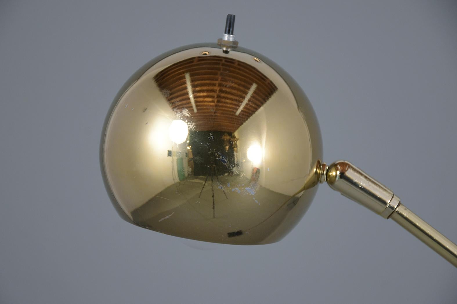 English Mid-Century Arc Floor Lamp