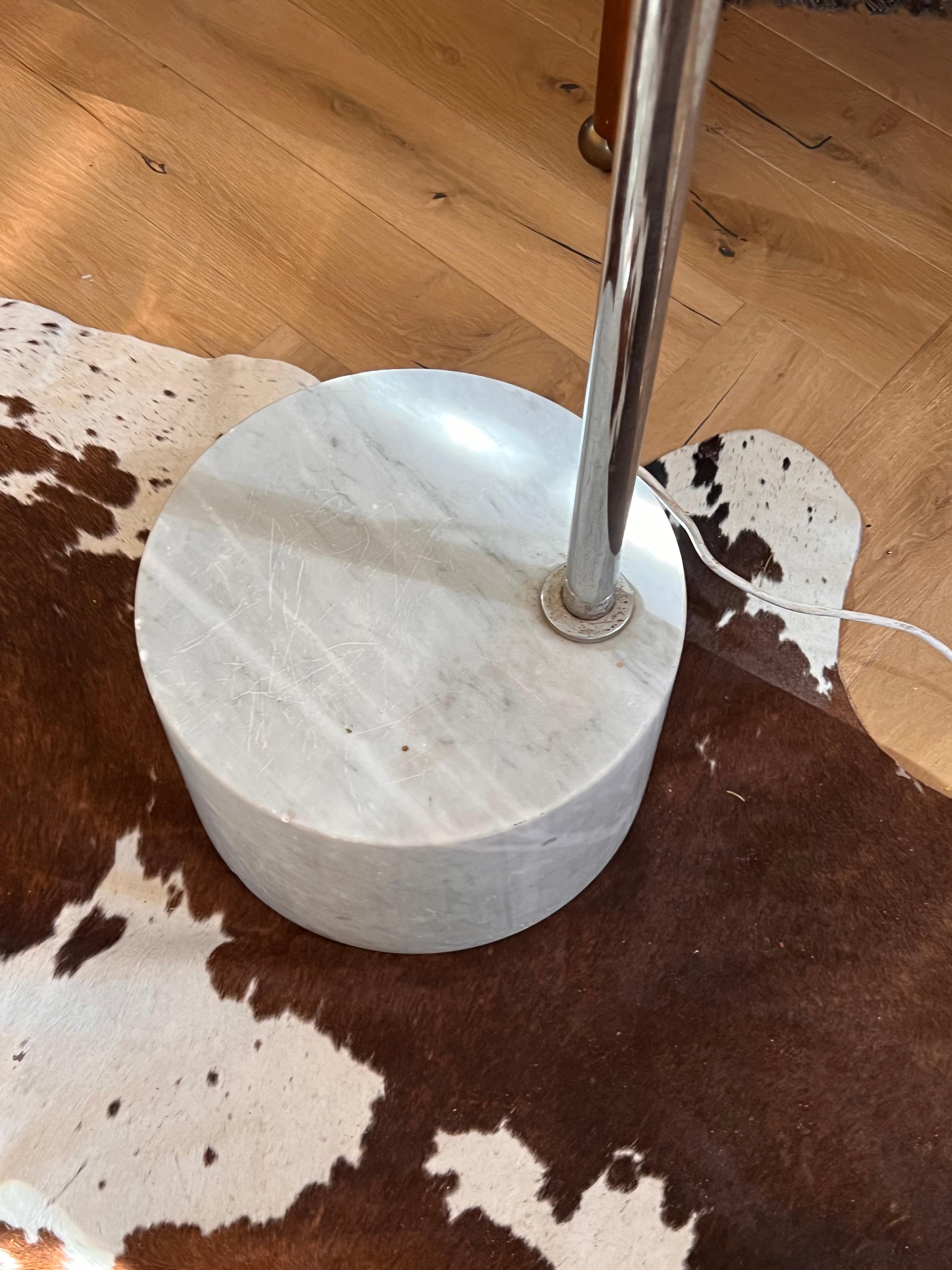 Mid-Century Modern Arc Floor Lamp with Marble Base, 1960s 7