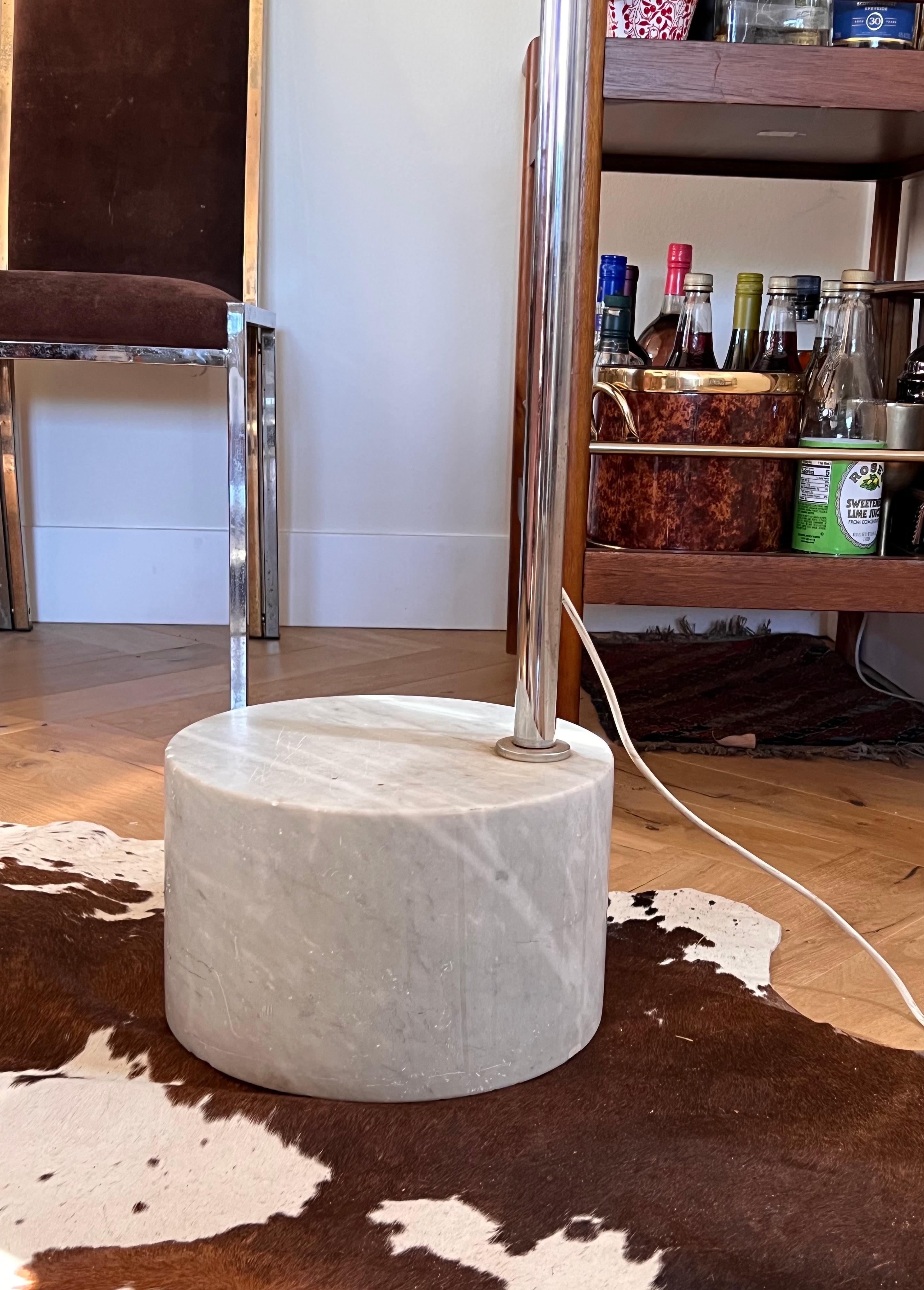 Mid-Century Modern Arc Floor Lamp with Marble Base, 1960s 8