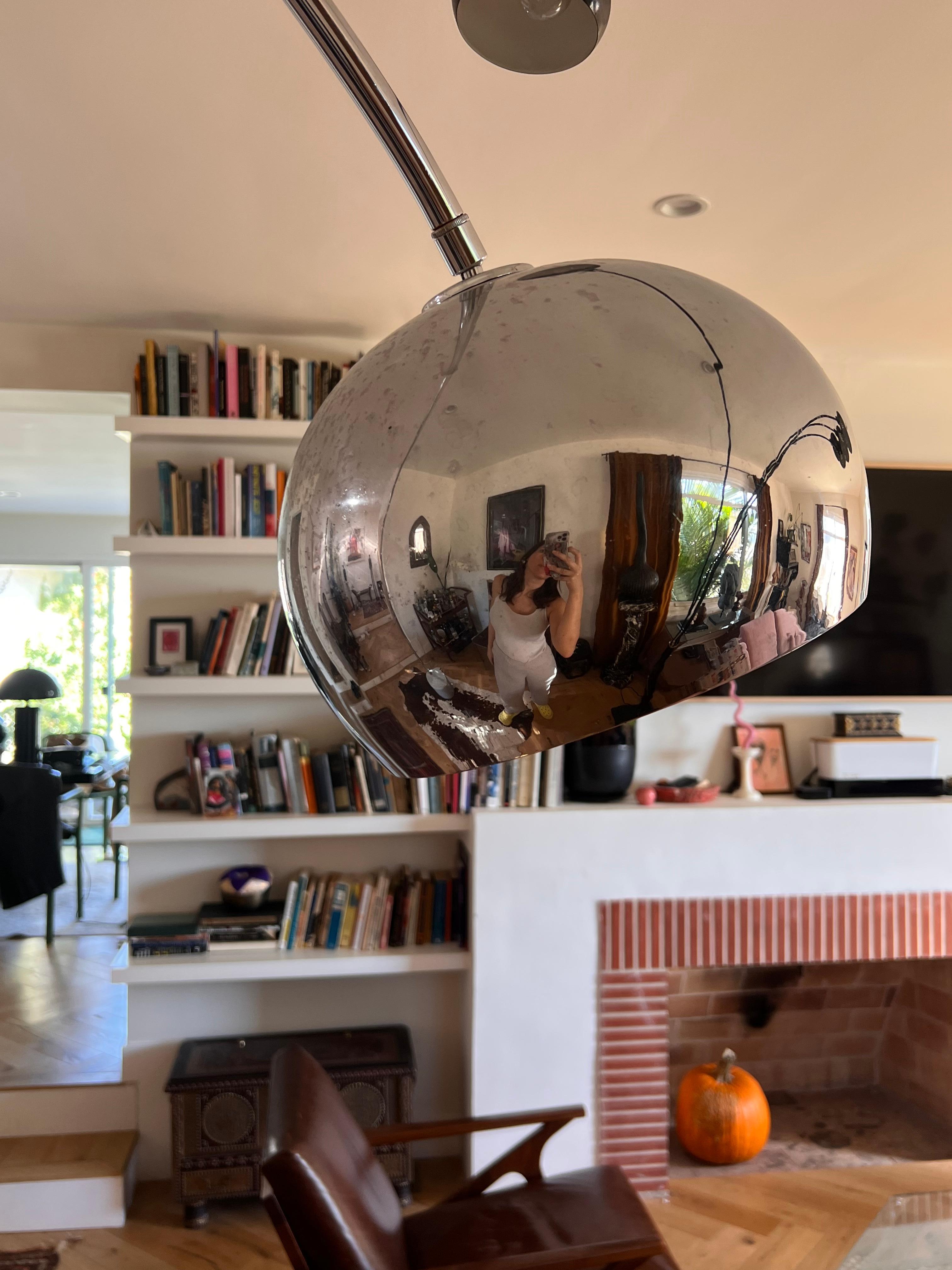 Mid-Century Modern Arc Floor Lamp with Marble Base, 1960s 11