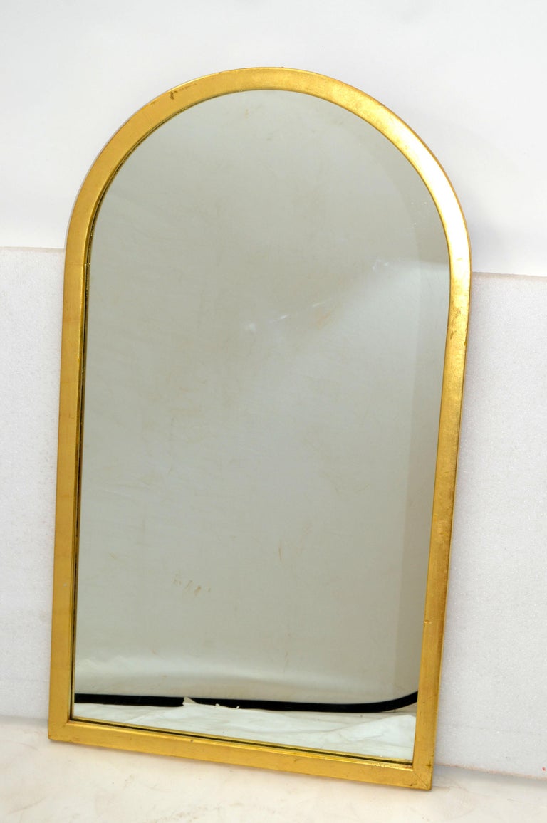 MidCentury Modern Arched Giltwood Wall Mirror Late 1950 at 1stDibs