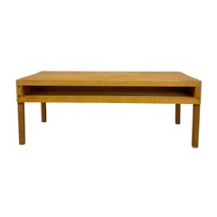 Mid-Century Modern Architect Style Layered Plywood Slat Coffee Table.