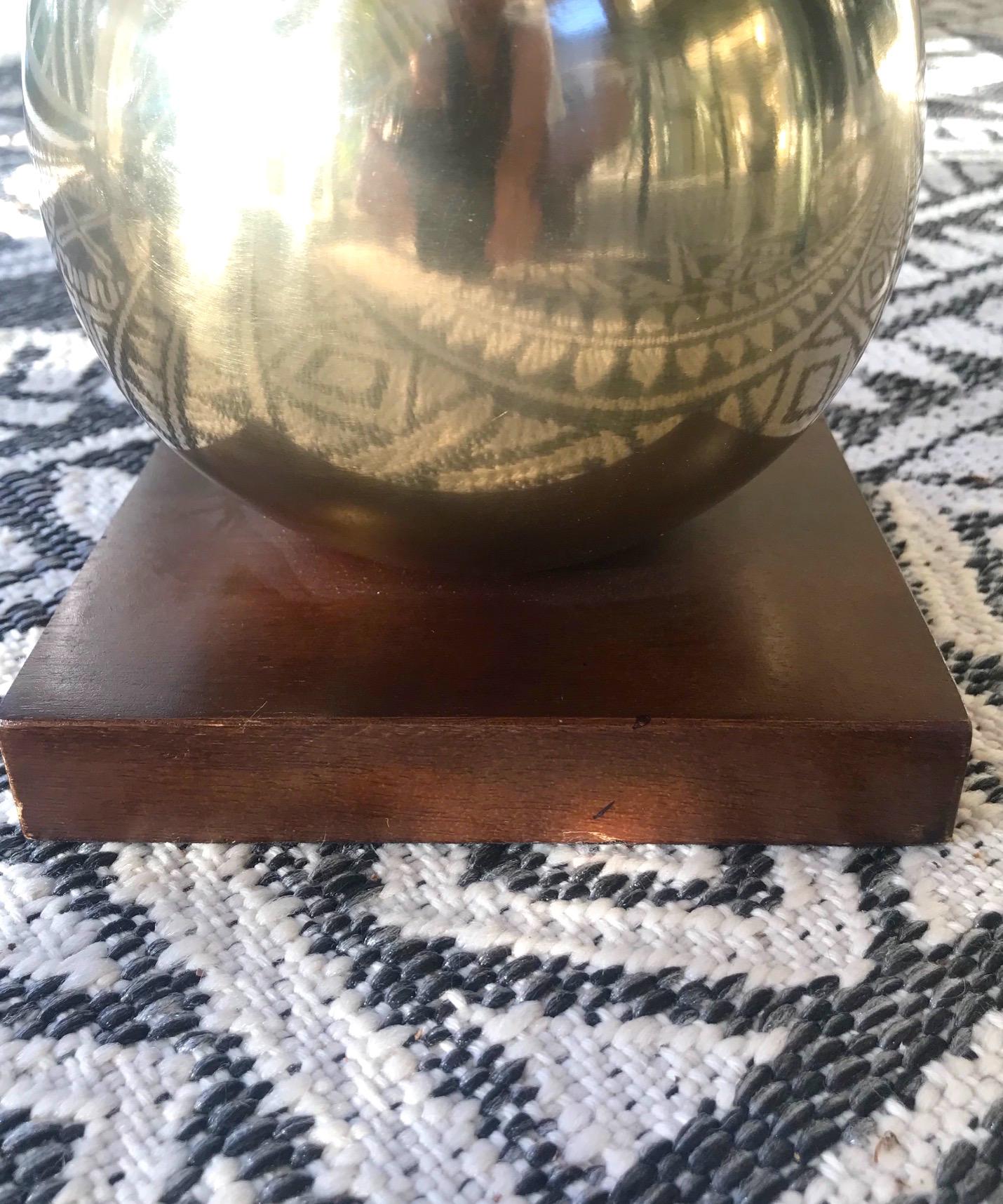Mid-Century Modern Architectural Brass Globe Sculpture and Bookend, 1970s 4