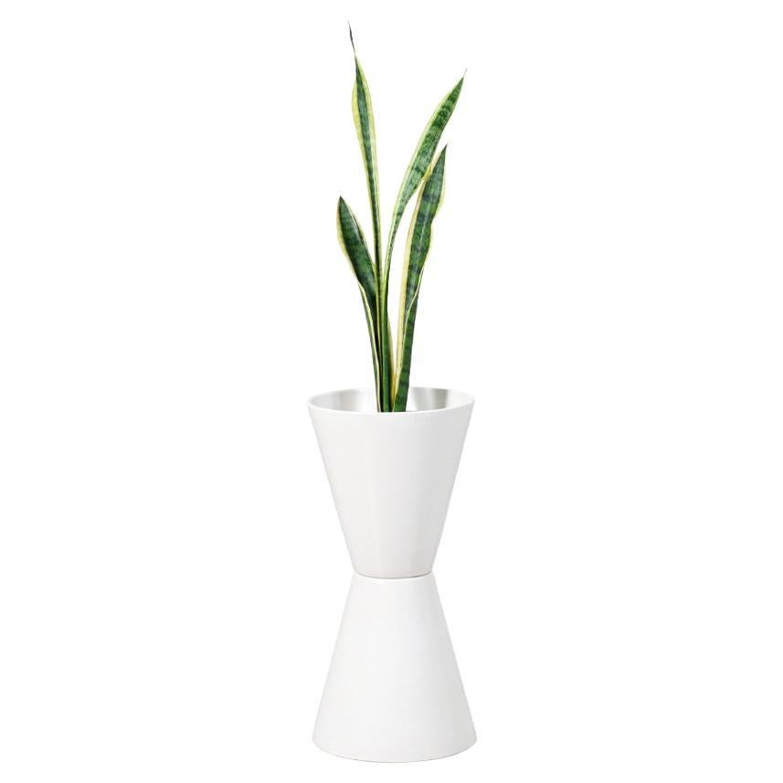 Mid-Century Modern Architectural Double Cone Planter by Bauer For Sale