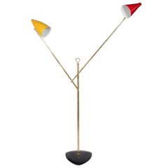 Mid-Century Modern Architectural Floor Lamp by Franco Buzzi for O-Luce, Italy