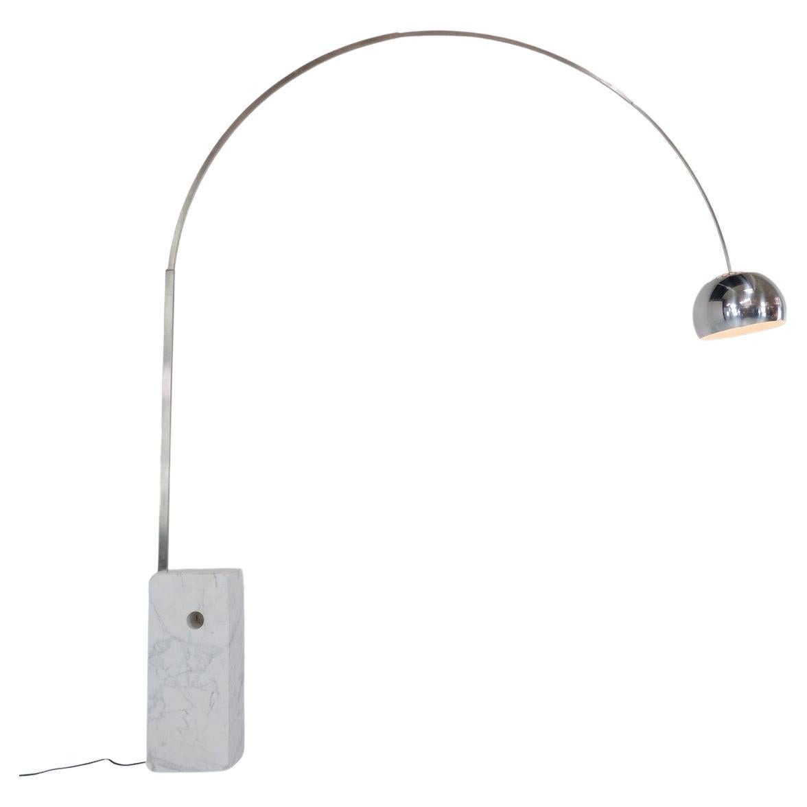 Mid-Century Modern "Arco" Floor Lamp by Castiglioni & Giacomo for Flos, Italy