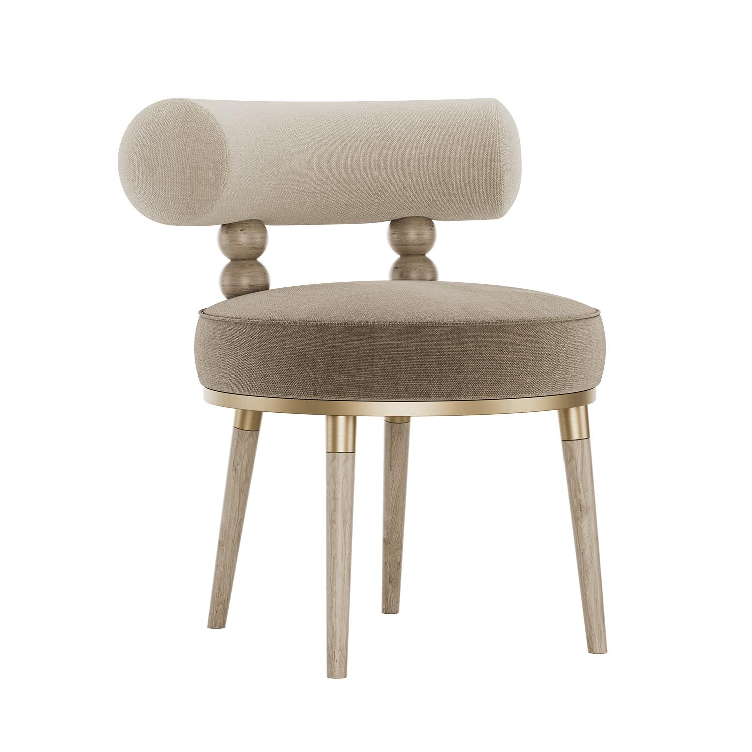 A celebration of form, materiality, and craftsmanship, the Aretha Chair stands as a sculptural piece designed for those who seek artistry in everyday living. Its silhouette draws on mid-century modern elegance, reimagined with contemporary lines