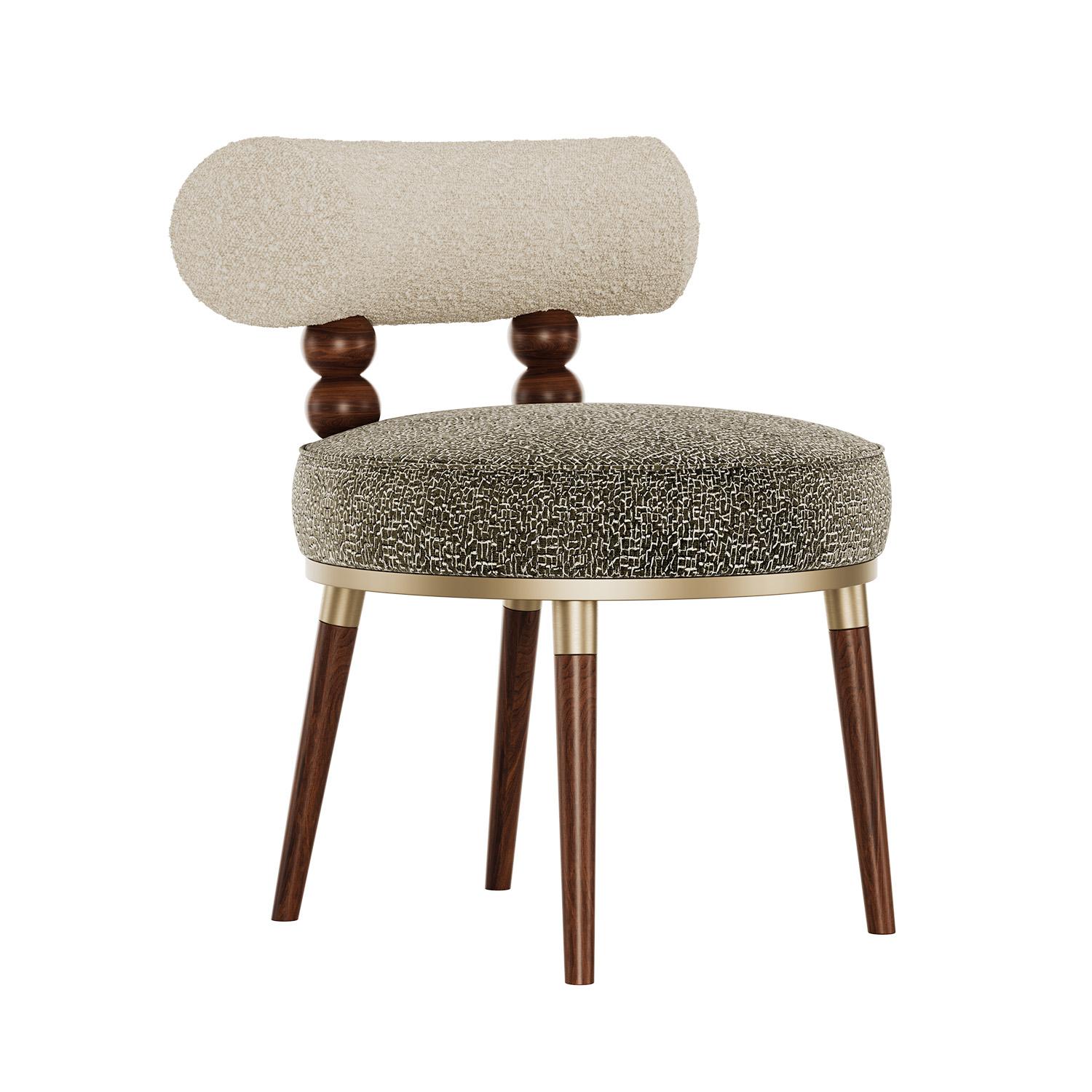 Mid-Century Modern Aretha Accent Chair by Mavo Atelier, Handcrafted in Portugal (Moderne der Mitte des Jahrhunderts) im Angebot