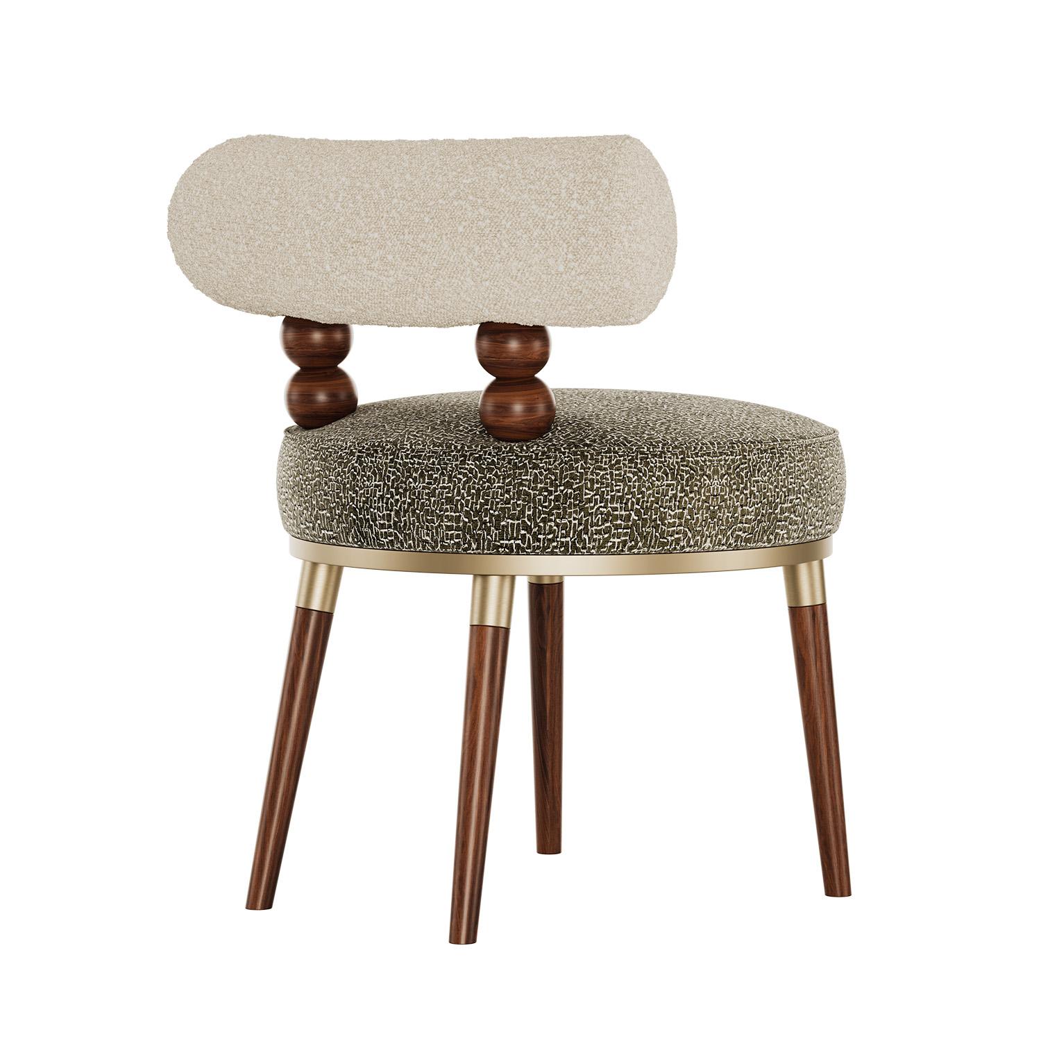 Mid-Century Modern Aretha Accent Chair by Mavo Atelier, Handcrafted in Portugal (Handgefertigt) im Angebot