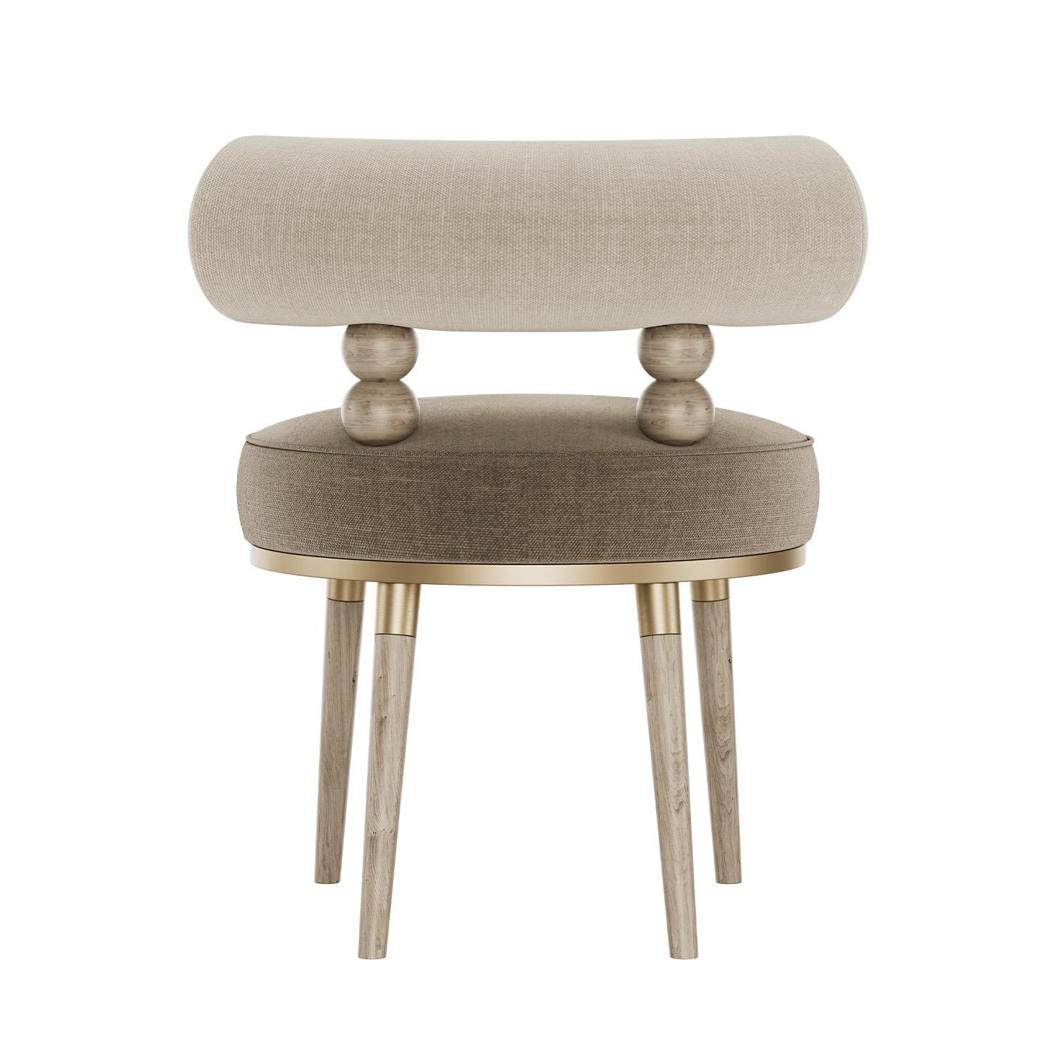 XXIe siècle et contemporain Mid-Century Modern Aretha Accent Chair by Mavo Atelier, Handcrafted in Portugal en vente