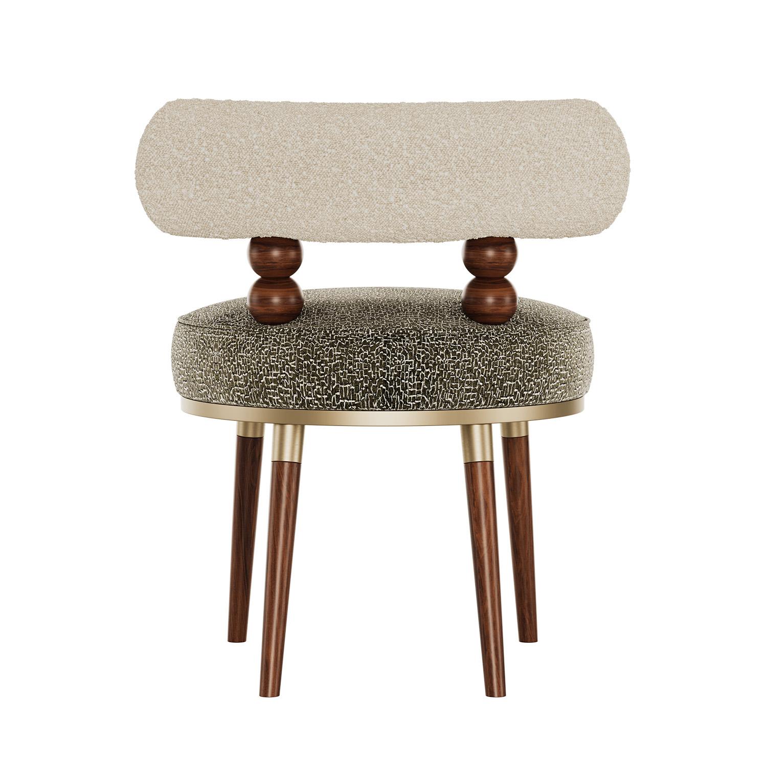 Mid-Century Modern Aretha Accent Chair by Mavo Atelier, Handcrafted in Portugal im Zustand „Neu“ im Angebot in Trofa, PT